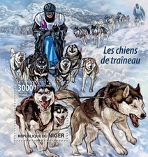Sled dogs stamps d'occasion  Expédié en Belgium