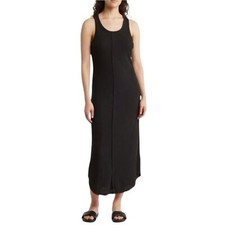 Usado, Vestido midi feminino Nordstrom’s Stitch drop XL preto algodão malha com nervuras praia comprar usado  Enviando para Brazil