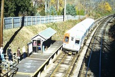 PHILLY SEPTA P&W county line pa nov15-87 trem kodachrome foto slide 35mm comprar usado  Enviando para Brazil
