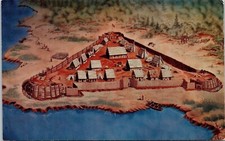 Cartão postal vista aérea concepção artista James Fort Jamestown Virginia VA não usado comprar usado  Enviando para Brazil