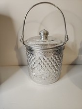 Pote cilíndrico estilo vintage tailandês design tradicional alumínio prata comida presente comprar usado  Enviando para Brazil