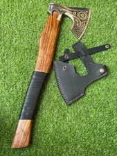 Machado Viking TOMAHAWK PERSONALIZADO feito à mão em aço carbono, machado integral barbudo, usado comprar usado  Enviando para Brazil