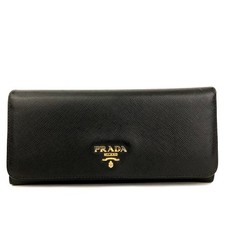 Usado, Carteira dupla longa de couro EGA PRADA Saffiano preta/9BK0531 comprar usado Usado, Carteira dupla longa de couro EGA PRADA Saffiano preta/9BK0531 comprar usado  Enviando para Brazil