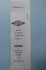 1969 pub sarma d'occasion 1969 pub sarma d'occasion  Yport