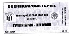 Ticket fsv bentwisch gebraucht kaufen  Ebringen
