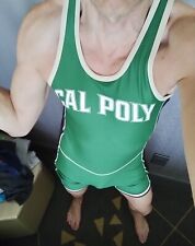 Cal Poly WRESTLING SINGLET Equipo Universitario Mustangs Jock Lycra Uniforme Mediano segunda mano  Embacar hacia Argentina