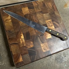 Tábua de corte quadrada 14” X 14” madeira de nogueira escura grão final 1-1/4” espessura - UAU, usado comprar usado  Enviando para Brazil