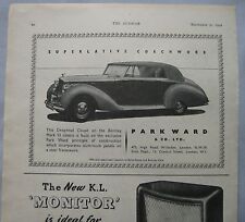 1949 parkward bentley for sale  DARWEN