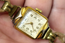 Relógio de pulso feminino vintage Zarya dourado folheado a ouro UA Zaria Ucrânia raro comprar usado  Enviando para Brazil