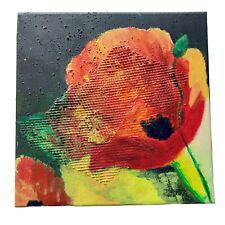 Selbstgemaltes mohn bild gebraucht kaufen  Filderstadt