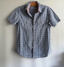 Chemisette vichy bleu d'occasion  Bourg-de-Thizy
