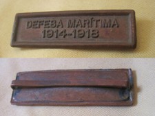 Portugal Agrafe  DEFESA MARITIMA 1914 1918 en cuivre comprar usado  Enviando para Brazil