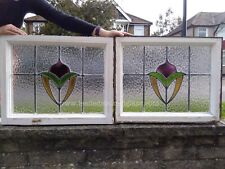 Two leaded stained for sale  HARROW