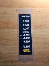 Listino plastificato epoca usato  Macomer