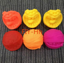 Ornamento de brinquedo colecionável plástico macio 1PS MADBALLS Crazy Ball multicolor 2,3", usado comprar usado  Enviando para Brazil