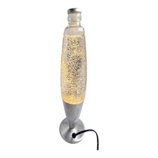 Silver glitter lamp for sale  BIRMINGHAM