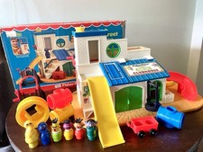 Vintage Fisher Price People Ulica Sezamkowa Dom klubowy #937 PUDEŁKO Kompletne! Grover na sprzedaż  Wysyłka do Poland