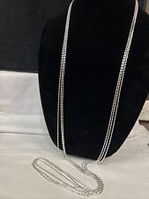 Je23-Joan Rivers Colar Corrente Ajustável em Camadas Três Cápsulas SilverTone 60" comprar usado  Enviando para Brazil