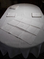 Toalha de mesa de serviço de mesa padrão art déco damasco 2m x 1m58 + 12 guardanapos comprar usado  Enviando para Brazil
