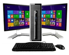 Computador Pc Desktop Hp dois LCDs 24-in Wifi 8GB 2TB Dual Core Celeron Windows 10 comprar usado  Enviando para Brazil