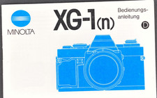 Minolta xg1 bedienungsanleitun gebraucht kaufen  Wittmund
