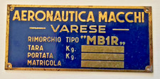 Targhetta storica aeronautica usato  Azzate
