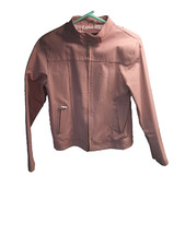 Jaqueta de Couro Perfeita Vintage Oscar Piel Feminina Rosa Grande comprar usado  Enviando para Brazil