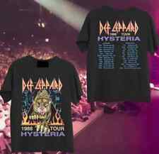 Usado, Camiseta Def Leppard Hysteria 1988 Tour Music retrô vintage preta presente fãs comprar usado  Enviando para Brazil