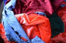 Velour fabric remnants for sale  Olin
