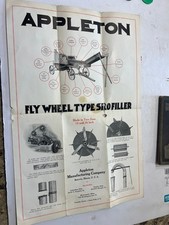 APPLETON Fly Wheel SILO FILLER Batavia IL 6 dobras envelope SILAGEM ECONÔMICA 1920?, usado comprar usado  Enviando para Brazil