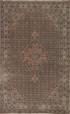 Tapete de área vintage marrom feito à mão 6x9 geométrico tradicional tapete para sala de estar, usado comprar usado  Enviando para Brazil