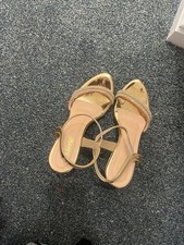 Women gold heels for sale  BOLTON