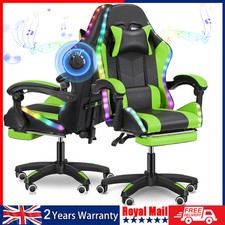 Green reclining gaming for sale  LEICESTER