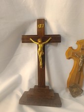 Paire crucifix bois d'occasion Paire crucifix bois d'occasion  Saint-Amans-Soult