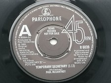 PAUL McCARTNEY  1980 UK ONE SIDED DEMO   TEMPORARY SECRETARY    1 G STAMPERS comprar usado  Enviando para Brazil