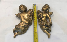 Gold tone cherubs for sale  DURHAM