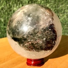 Bola de quartzo cristal fantasma verde natural 550G esfera de cristal amostra mineral comprar usado  Enviando para Brazil