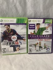 Lote/2 DVDs Xbox 360 Your Shape Fitness Evolved/Manual Fifa 14/Manual S13-20 comprar usado  Enviando para Brazil