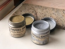 Usado, 2 aquarelas metálicas raras vintage descontinuadas Daniel Smith ouro rico e prata 1 oz comprar usado  Enviando para Brazil