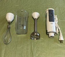 Liquidificador manual Braun Vario 5 velocidades 280 watts com 2 acessórios e copo de mistura comprar usado  Enviando para Brazil