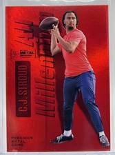 Usado, 2023 Skybox Metal Universe Champions pedras preciosas de metal vermelho CJ Stroud 120 #/100 comprar usado  Enviando para Brazil
