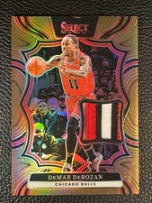 Używany, 2024 Panini Select Copper Prizm DeMar DeRozan 28/49 Patch Jersey  na sprzedaż  Wysyłka do Poland