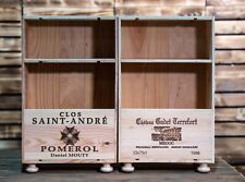 - Par de mesitas de noche caja de vino francés recuperadas - hechas a medida y a mano - segunda mano  Embacar hacia Mexico