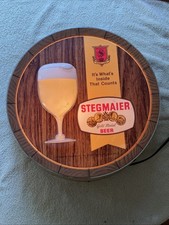 Placa de luz vintage Stegmaier Beer meio barril barra funciona muito bem!! comprar usado  Enviando para Brazil