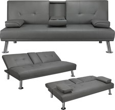 Dreisitziges schlafsofa grau gebraucht kaufen  Zittau