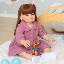 Boneca bebê renascida 28 polegadas já acabada criança menina enorme Bebe faça você mesmo presentes de aniversário, usado comprar usado  Enviando para Brazil