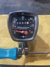 BICICLETA CROMADA APROVADA SCHWINN 60mph VELOCÔMETRO CABEÇA HURET BICICLETA SPEEDO comprar usado  Enviando para Brazil