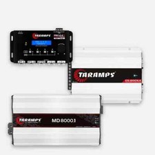 AMPLIFICADORES DE ÁUDIO AUTOMOTIVO TARAMPS - MD 8000.1 - 2ohms + DS 800X4- 2ohms + PRO 2.4S comprar usado  Brasil 