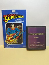 Telegames Atari Superman azul manual FUNCIONANDO comprar usado  Enviando para Brazil