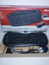 Teclado e mouse Microsoft Wireless Optical Desktop 1000 BV3-00003 comprar usado  Enviando para Brazil